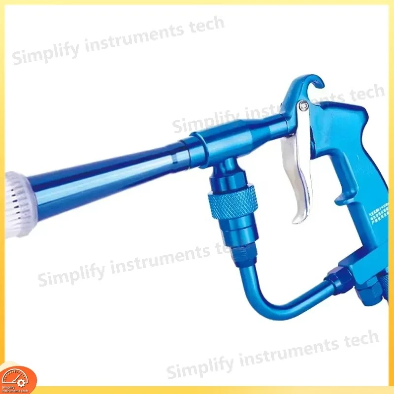 High Pressure Aluminum Foam Lance Car Wash Gun Air Water Spray Brush Double Tube Cleaning Tool for Auto Interior Detailing