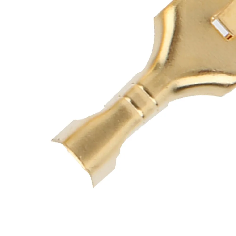 100PCS Quick Connect 7.8mm Size Female Spade Connector Brass Material Golden Spade Connector Wire Terminal Automotive Use