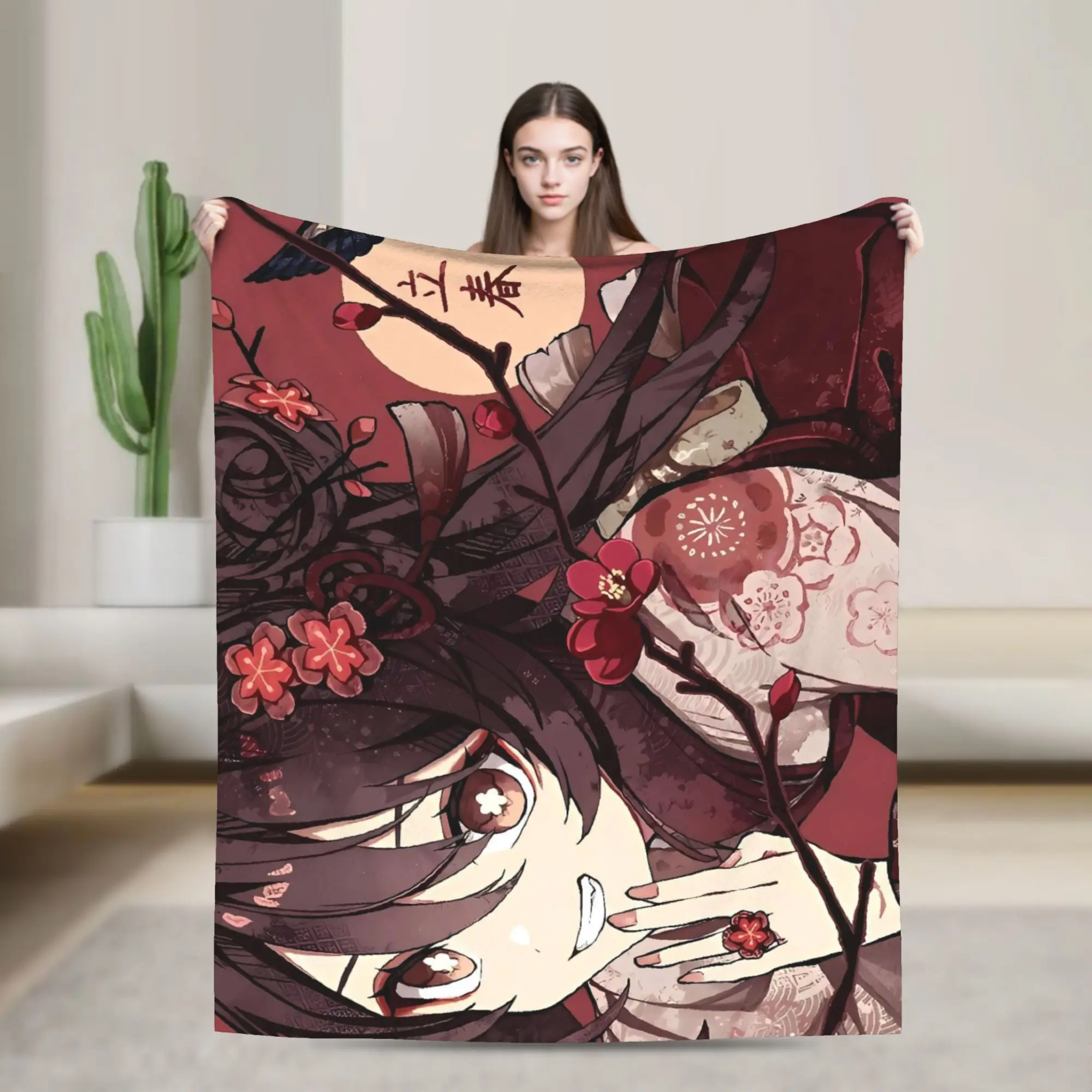 

Anime game Genshin Impact Blanket Quality Super Soft Throw Blanket Winter Travel Couch Bed Graphic Bedspread