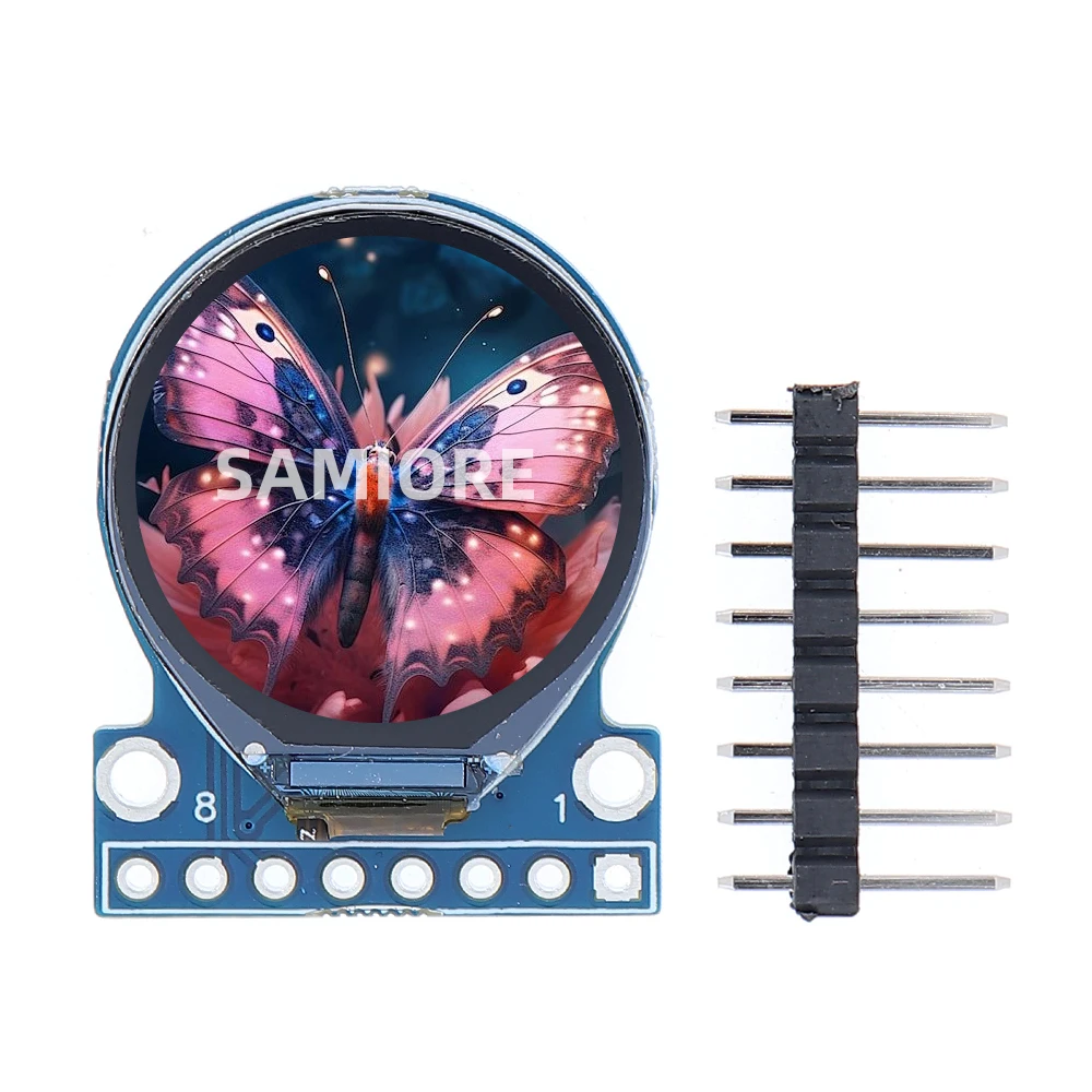 2 peças display tft 0.71 Polegada módulo de exibição lcd tft redondo rgb 160*160 gc9a01 driver 8pin interface spi 160x160 pcb para arduino