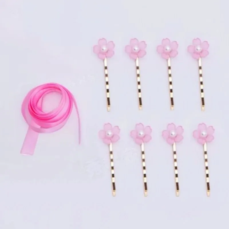 2025 Anime nuevo mi matrimonio feliz Miyo Saimori flor impresa Rosa Kinomo Cosplay disfraz peluca Headwe