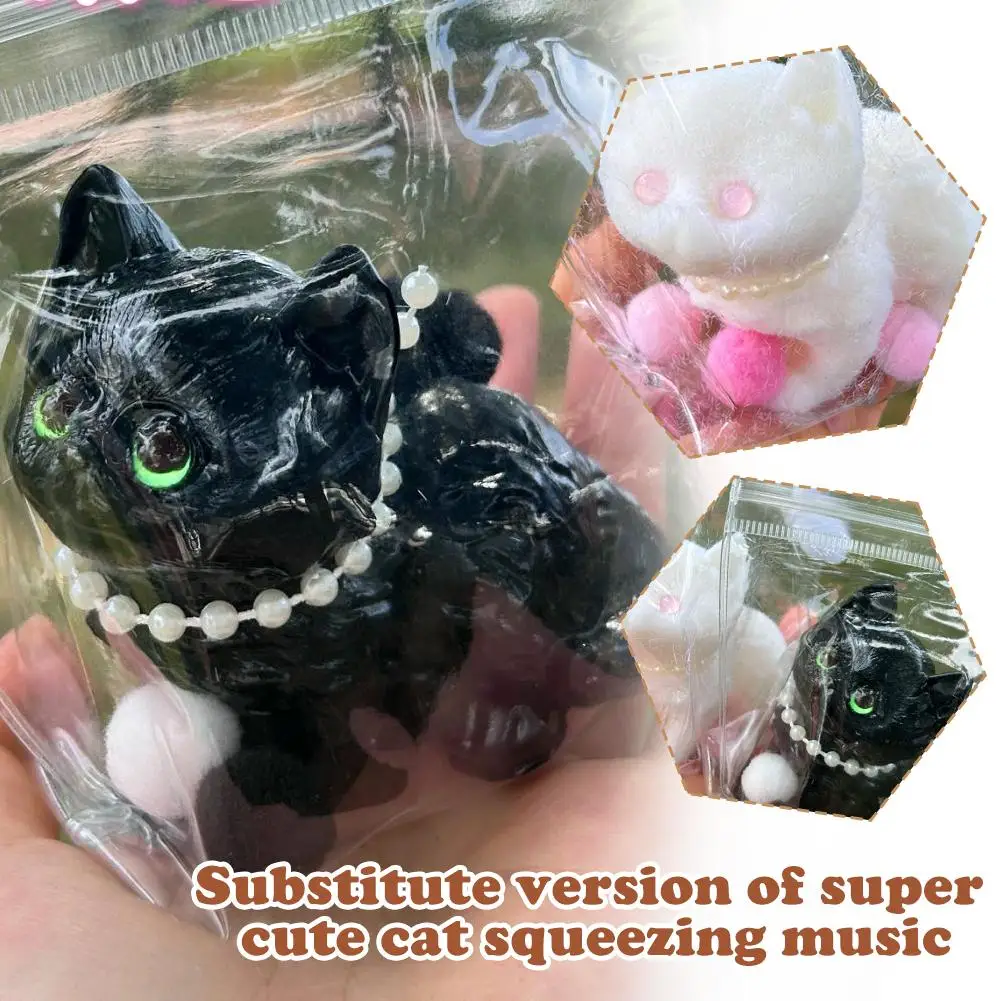 Cat Squeeze Toys TPR Big Cat Three-dimensional Toys Relieving Pinch Toy Stress Doll Super Cute Relaxing Toy N5A8