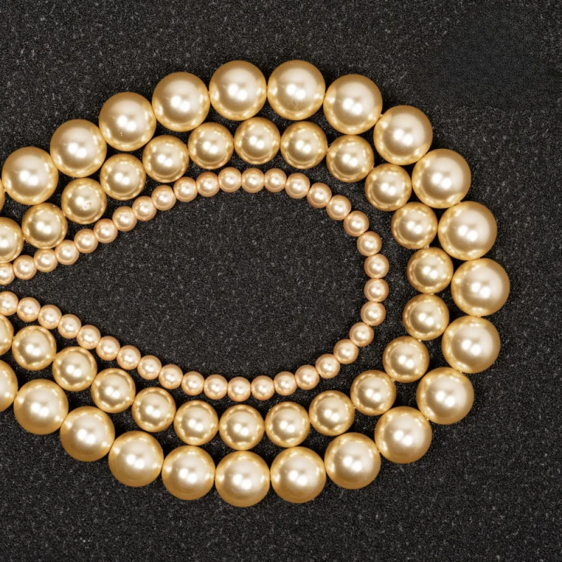 

DIY Handmade Beading Gold Shell Beads 6/8mm Beaded Jewelry Making Bracelets And Necklaces