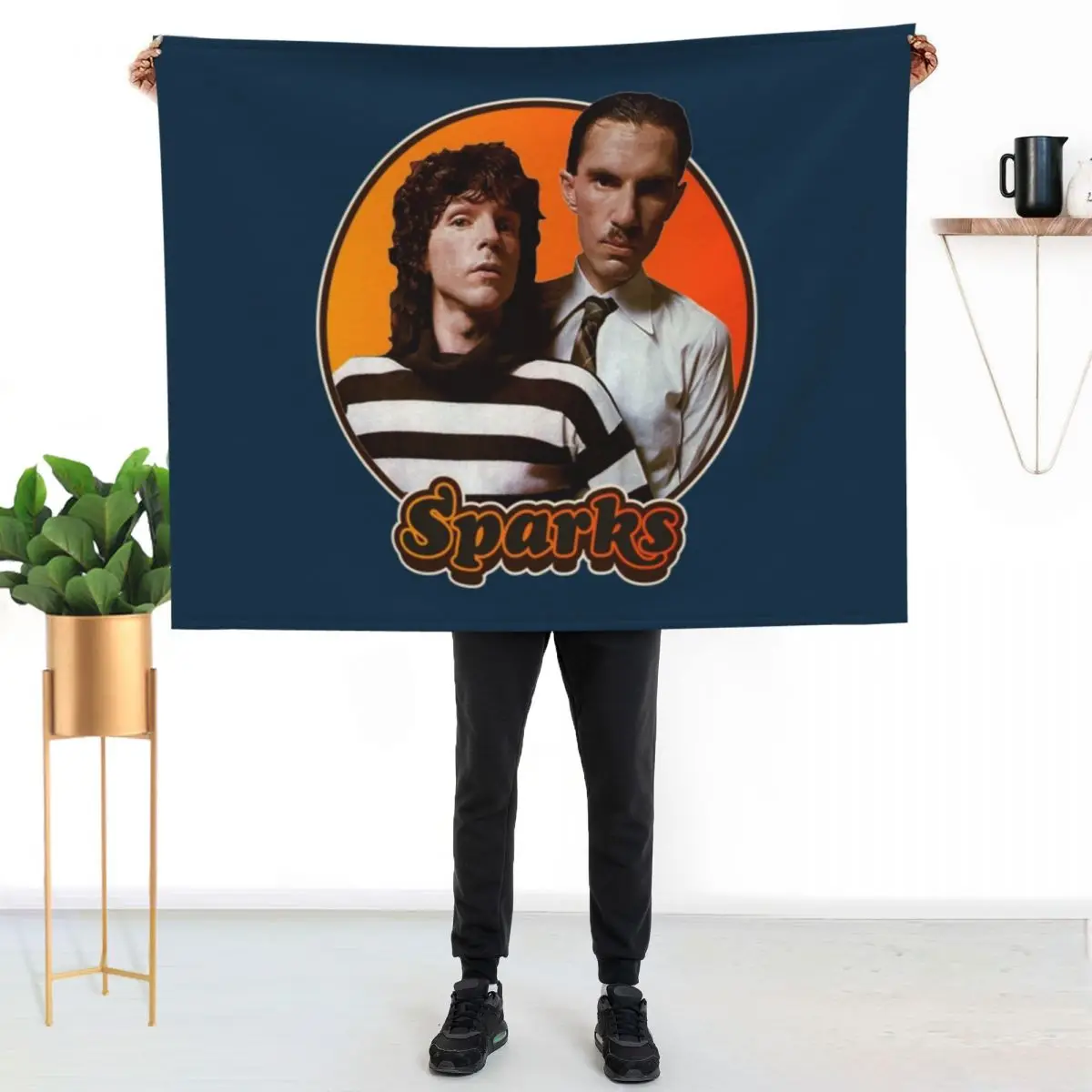 Sparks T-ShirtRetro Sparks Band Tribute Throw Blanket Flannels For Baby Luxury Thin Plaid on the sofa Bed Blankets
