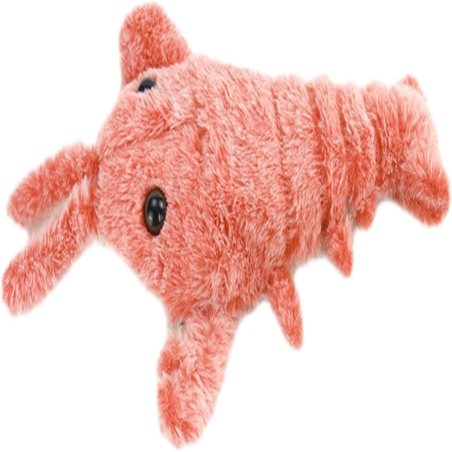 Fun Interactive Floppy Lobster Cat Toy - Plush Wiggle Toy with Catnip for Small Dogs and Puppies - Exciting Moving Lobster Kicke