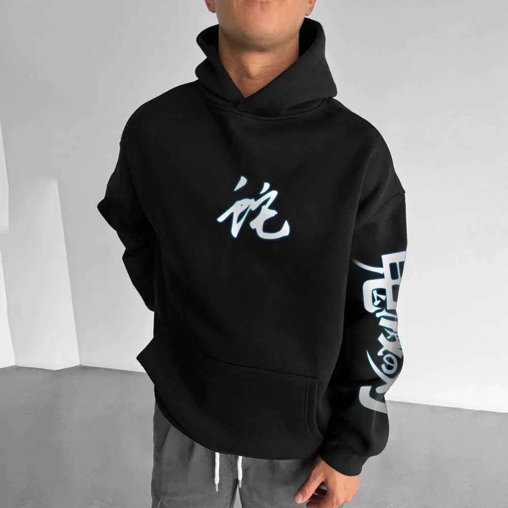 Demon Slayer: Kimetsu no Yaiba Sudadera con capucha para hombre Obanai Iguro Anime Primavera Otoño Invierno Niño Confort Traje de manga larga para padres e hijos