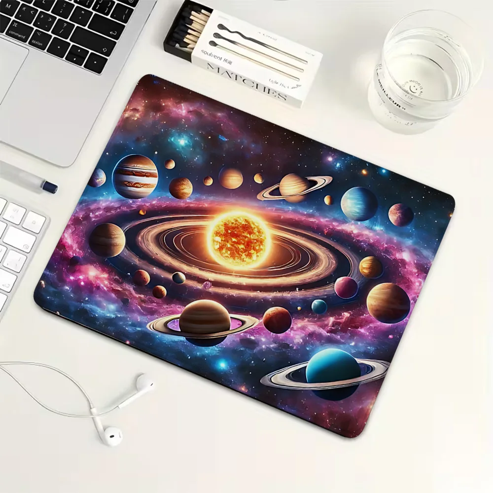 

Cosmic nebula starry sky Small Mouse Pad Rubber Gaming Mouse Pad Mechanical Keyboard Mat PC Gaming Accessories Computer Desk Pad