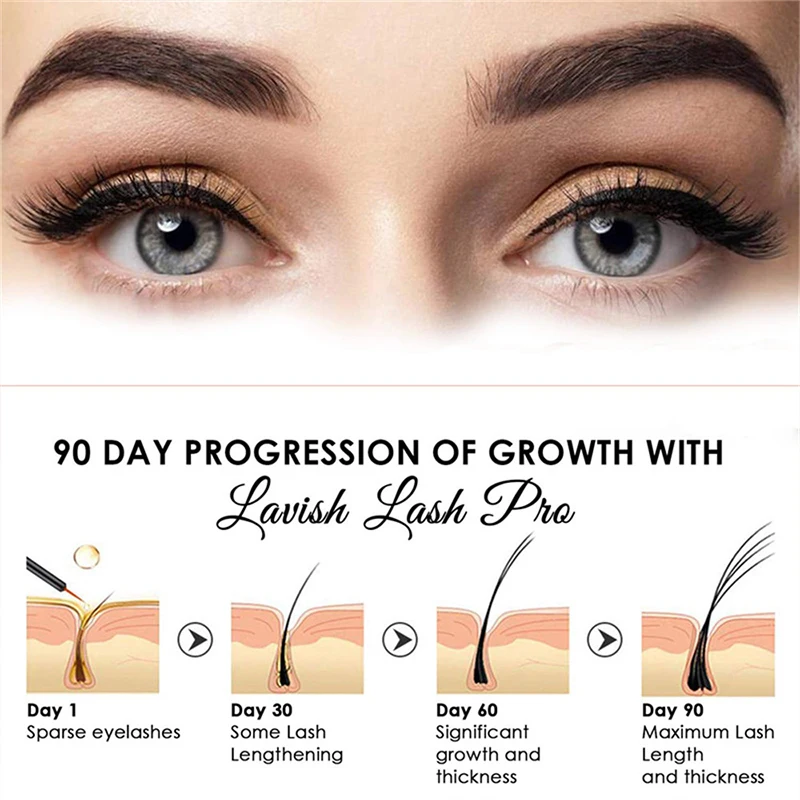 Fast Eyelash Growth extension Essence Liquid 7 Days Natural Enhancement Nourishing Curls Thicker Lashes Hair Curly Care Serum