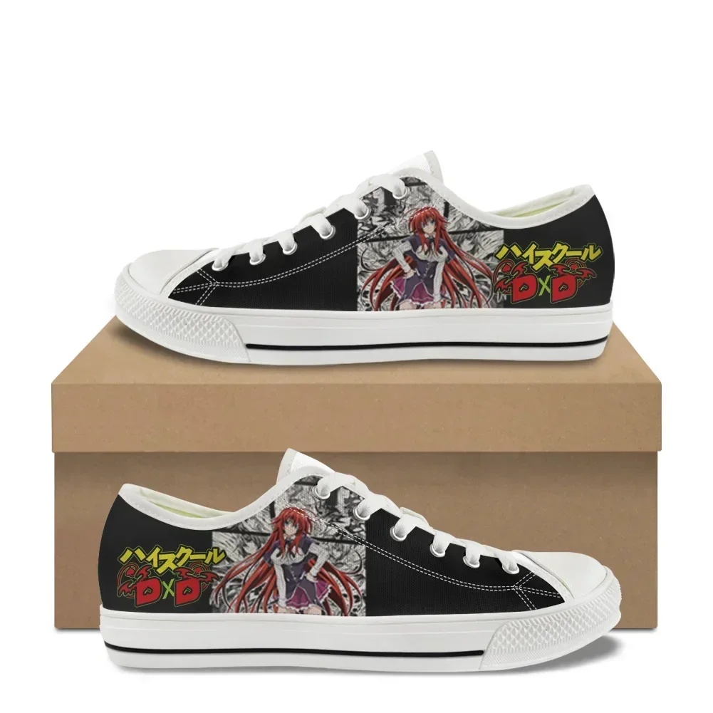 Anime High School DxD Low Top High Quality Sneakers Mens Womens Teenager Canvas Sneaker Casual Couple Shoes Customization Shoe