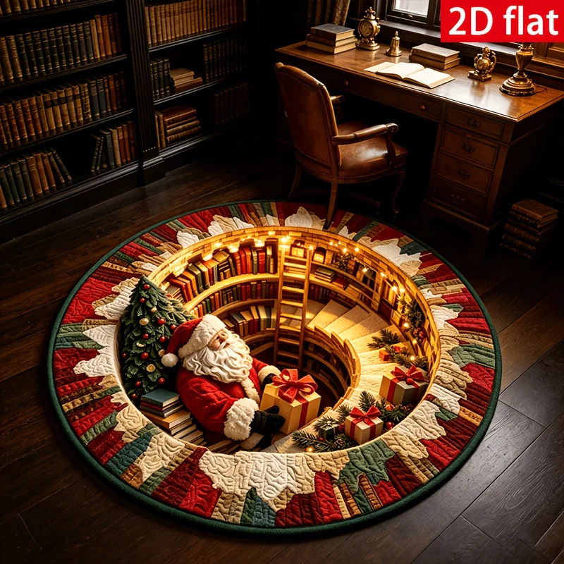 Soft Non Slip Circle Rug Black White Twisted Checkerboard Pattern For Bedroom Game Room Art Space Home Supply