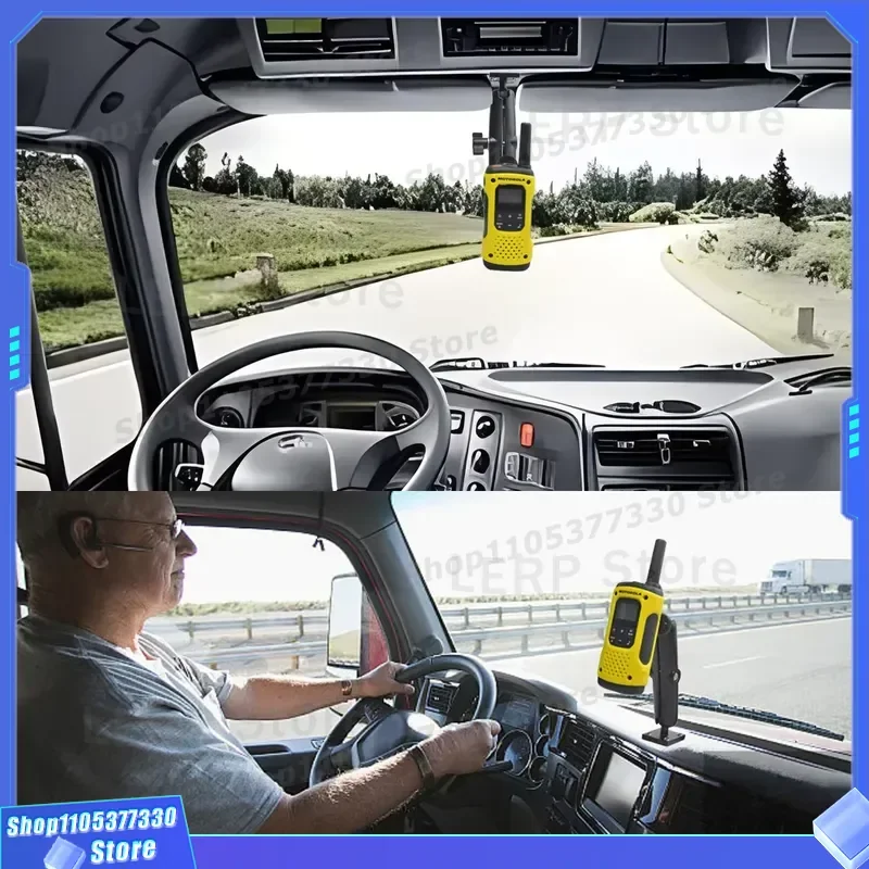 Heavy Duty Universal Drilling Rig Base Truck Mounted Radio Bracket Adjustable Vehicle Handheld Walkie Talkie Holder Stable