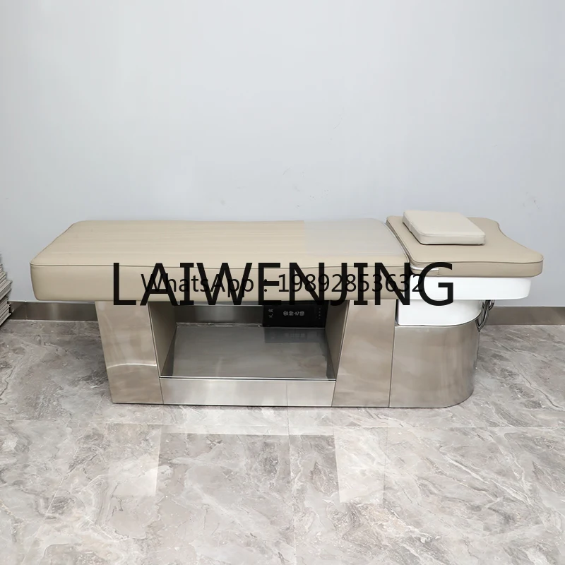 XTC8 Thai Shampoo Lying Completely Silicone Mattress Massage Flushing Bed Can Be Integrated with Water Heater