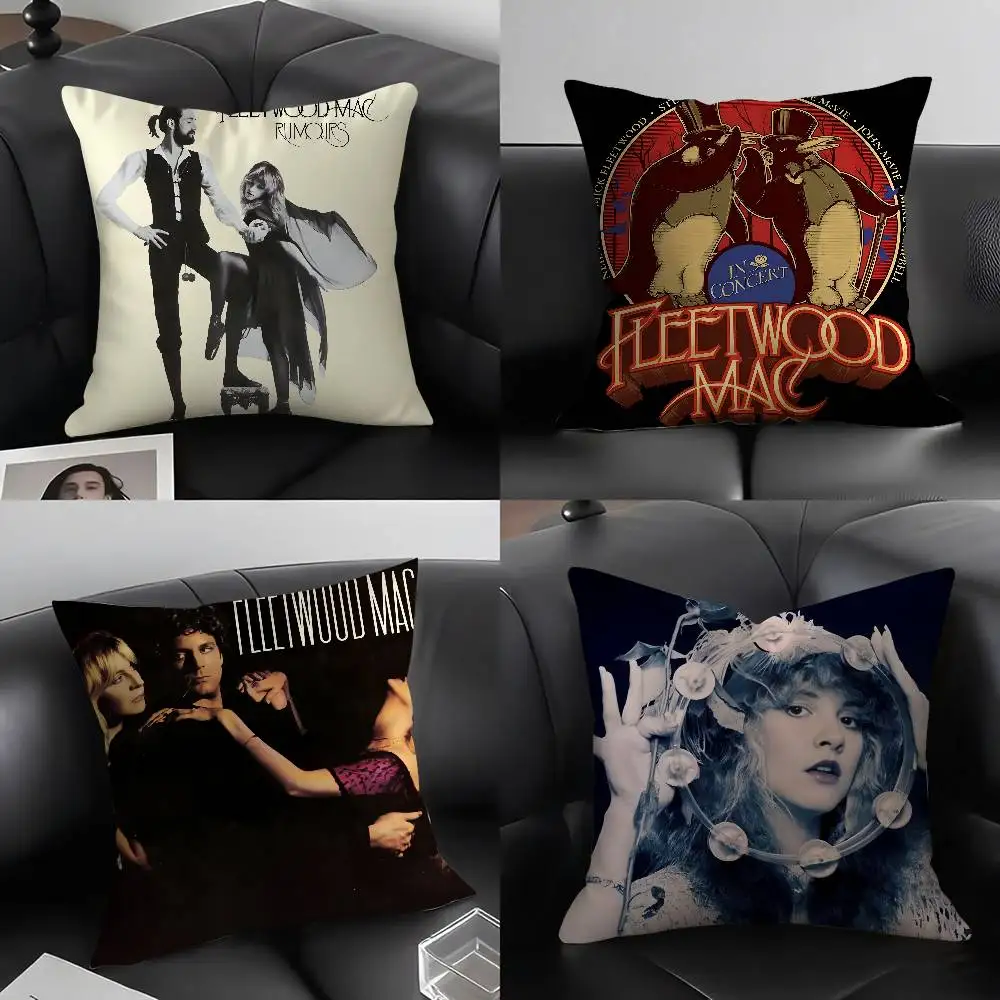 

Rock F-Fleetwood MacS Band Pillow Case Soft Plush Fabric Double Sided Print Decorative Home Living Room Gift Cushion Cover