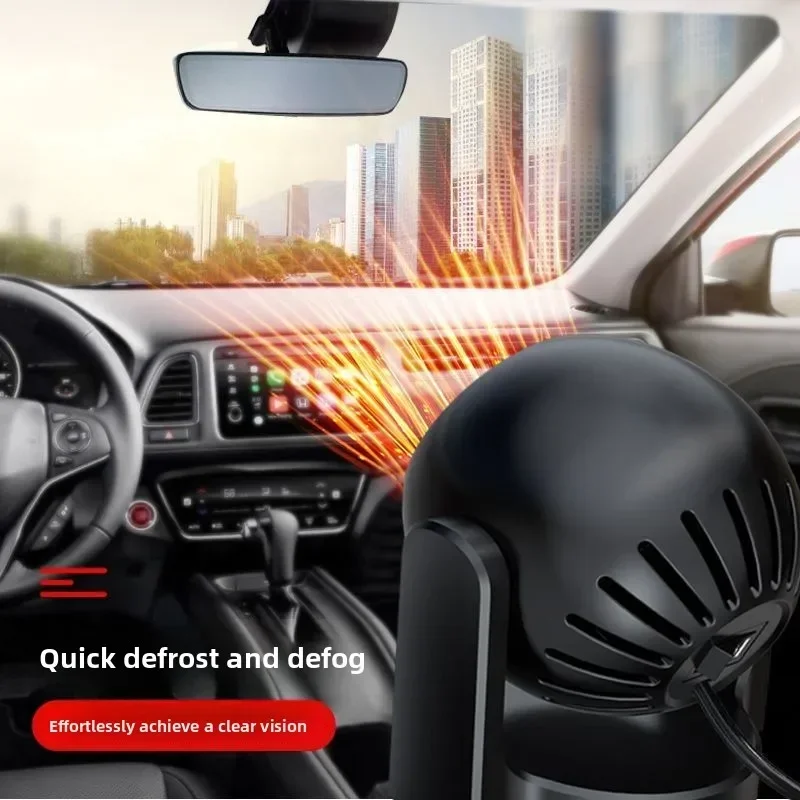 Durable  12v Quick Heating Car Heating Artifact Winter Car Glass Defrosting and Defogging Car Cooling and Heating Fan