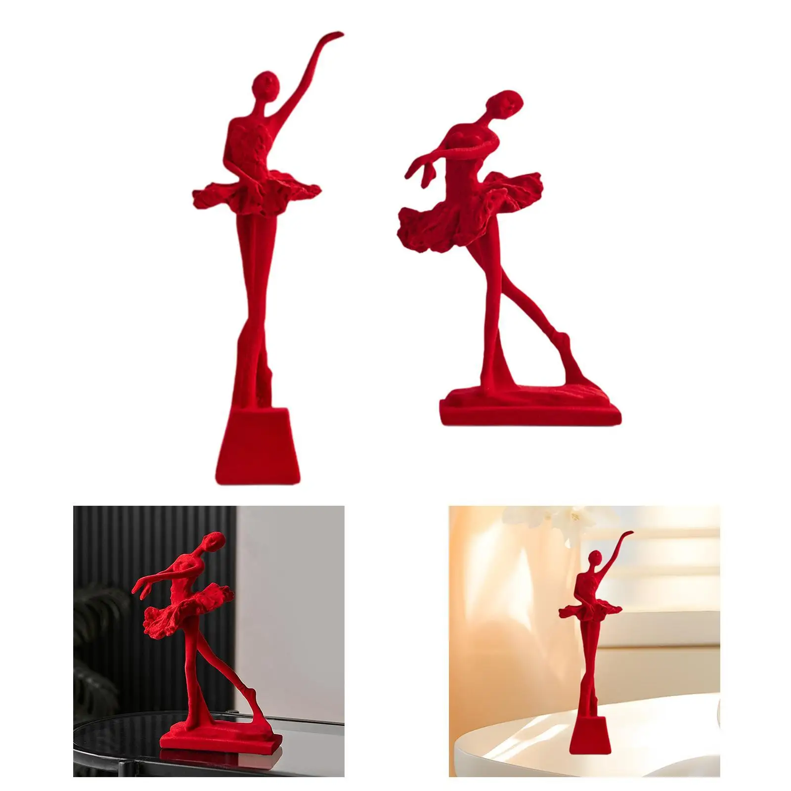 

Ballet Dancer Figurine Tabletop Ornament for Cafe Bar Decor Multifunctional