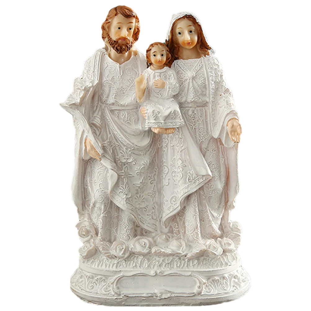 

Resin Decoration Exquisite Workmanship Religious Statue Ornament for Home Office Church Desktop Resin Craft Decor