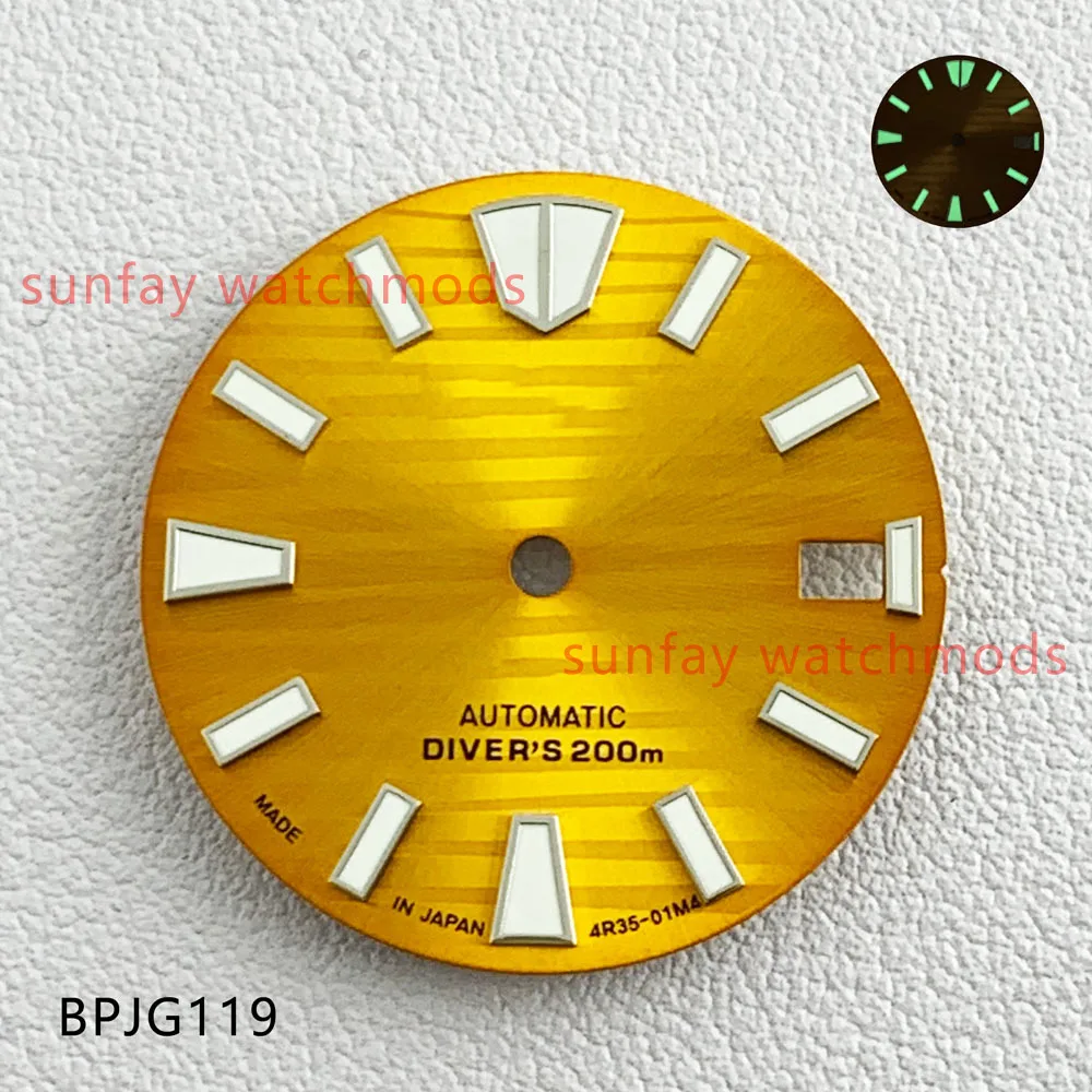 28.5mm Prospex series samurai index dial suitable for NH35/NH36/4R/7S automatic movement watch accessories