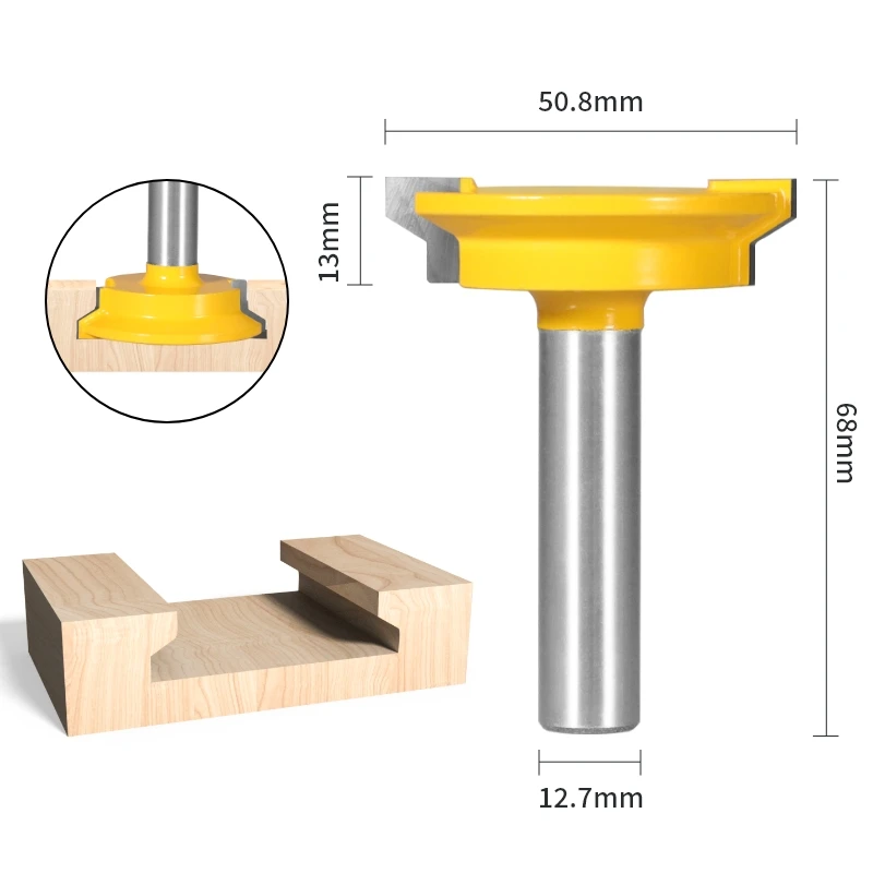 YUSUN  Drawer Lock  2'' Glue Joint Router Bit Woodworking Tools Milling Cutter For Wood