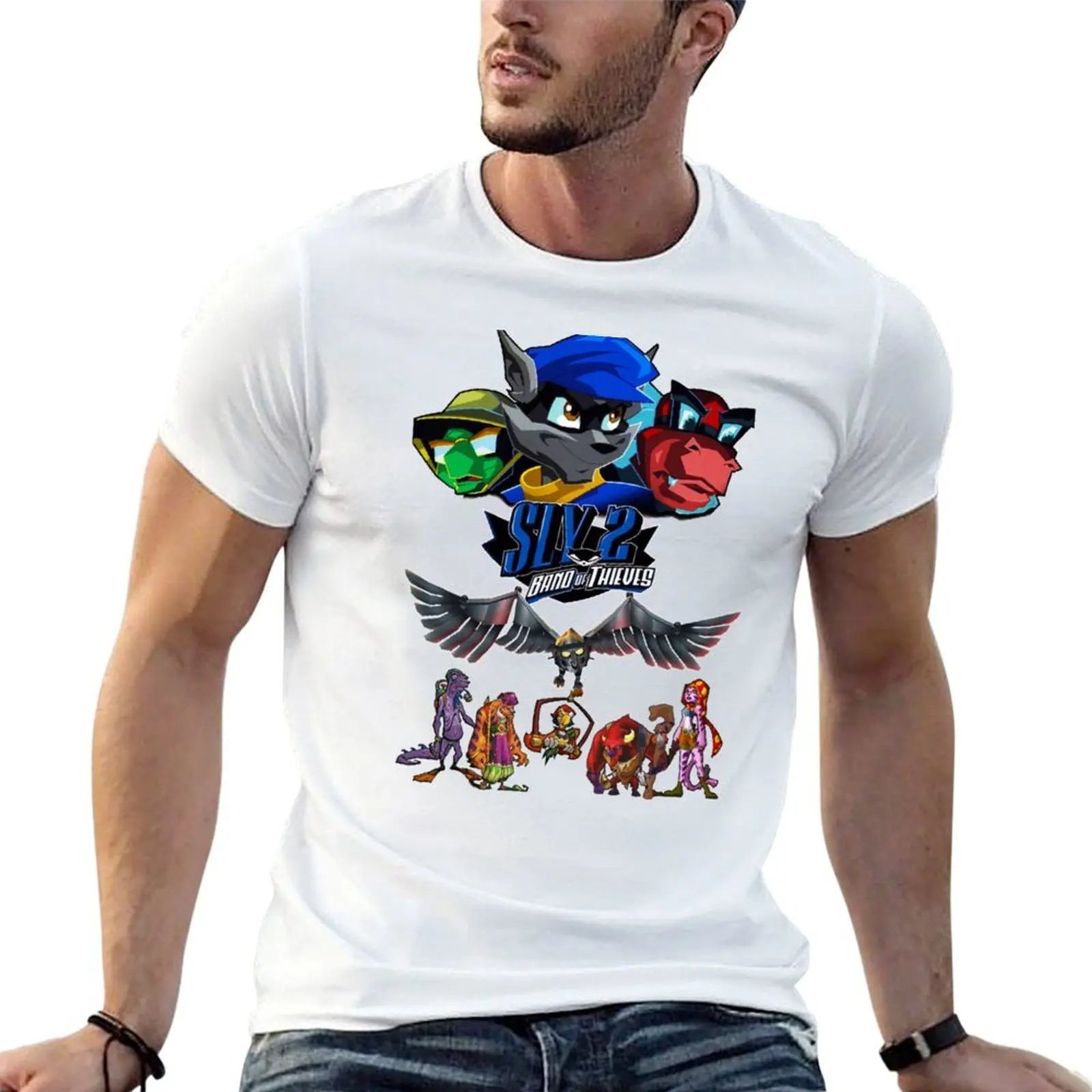 

Sly 2 Band of Thieves Klaww Gang T-Shirt t shirt men 100% cotton luxury brand anime tshirt T-Shirt