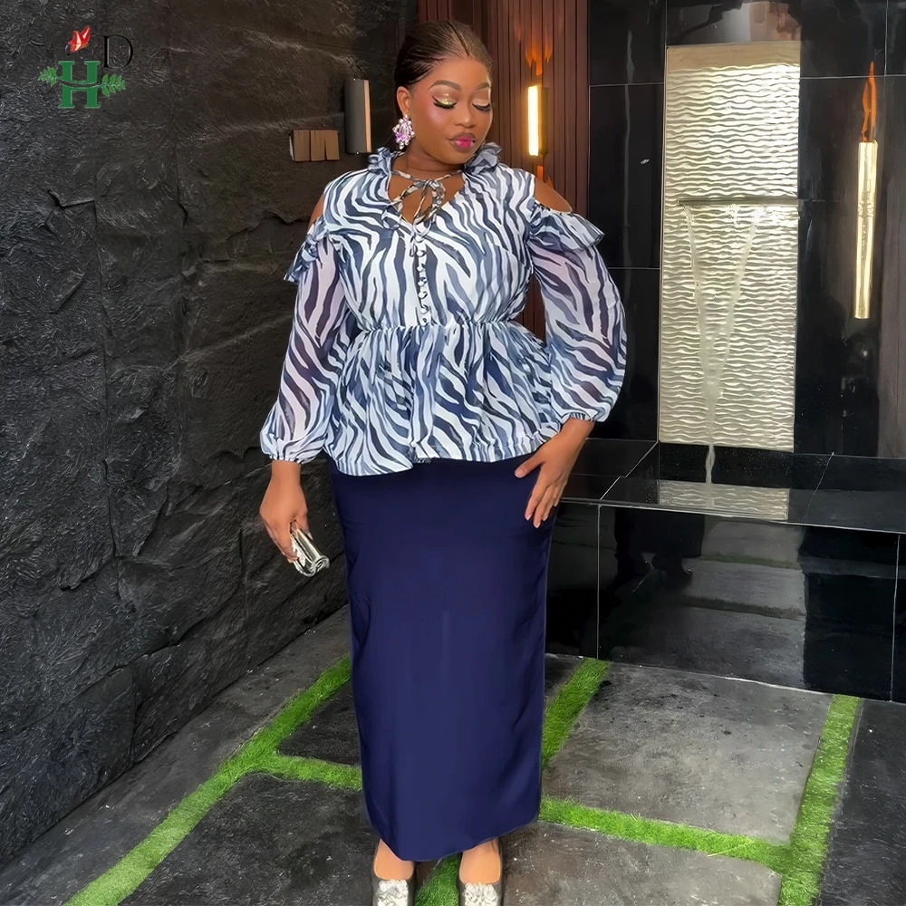 H & D 2025 ملابس أفريقية أنيقة جديدة للنساء فستان ماكسي موضة حفل زفاف رداء يومي أنقرة فستان حجم كبير ملابس تركيا