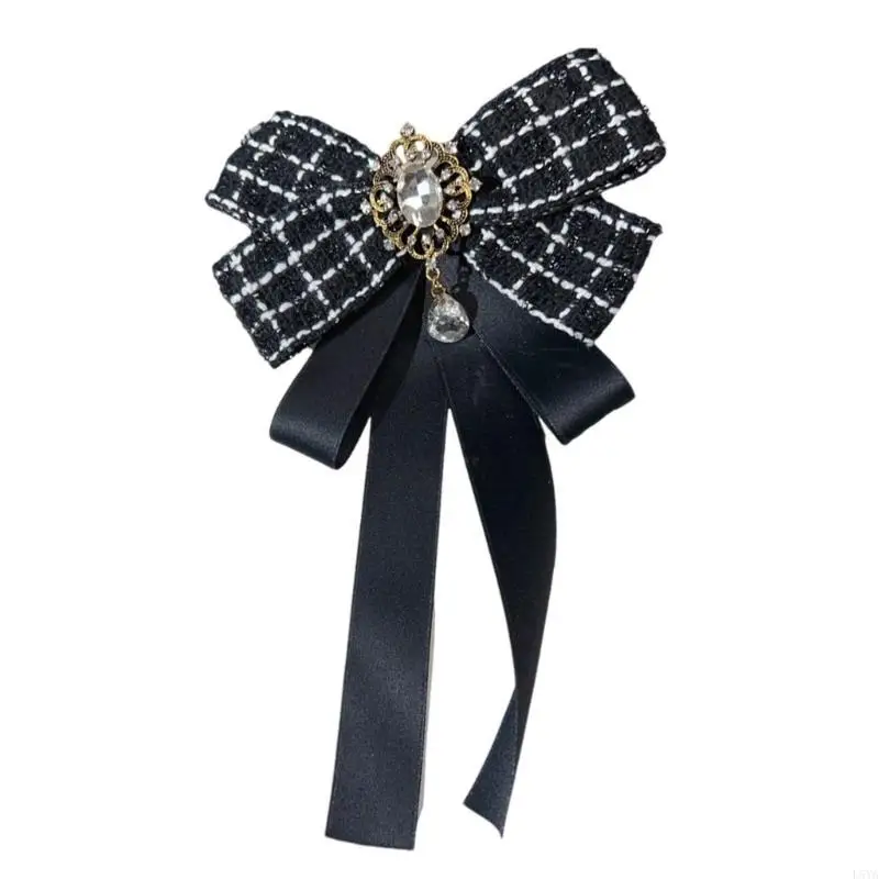 L5YA المرأة قابل للتعديل البلايد الشريط ربطة العنق بروش ربطة العنق الأنيقة