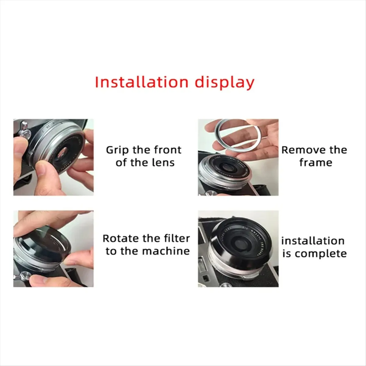 A64K  UV ND64 CPL Lens Filters for X100 X100T X100F X100V X100VI Neutral Density Glass Lens Filter Protector