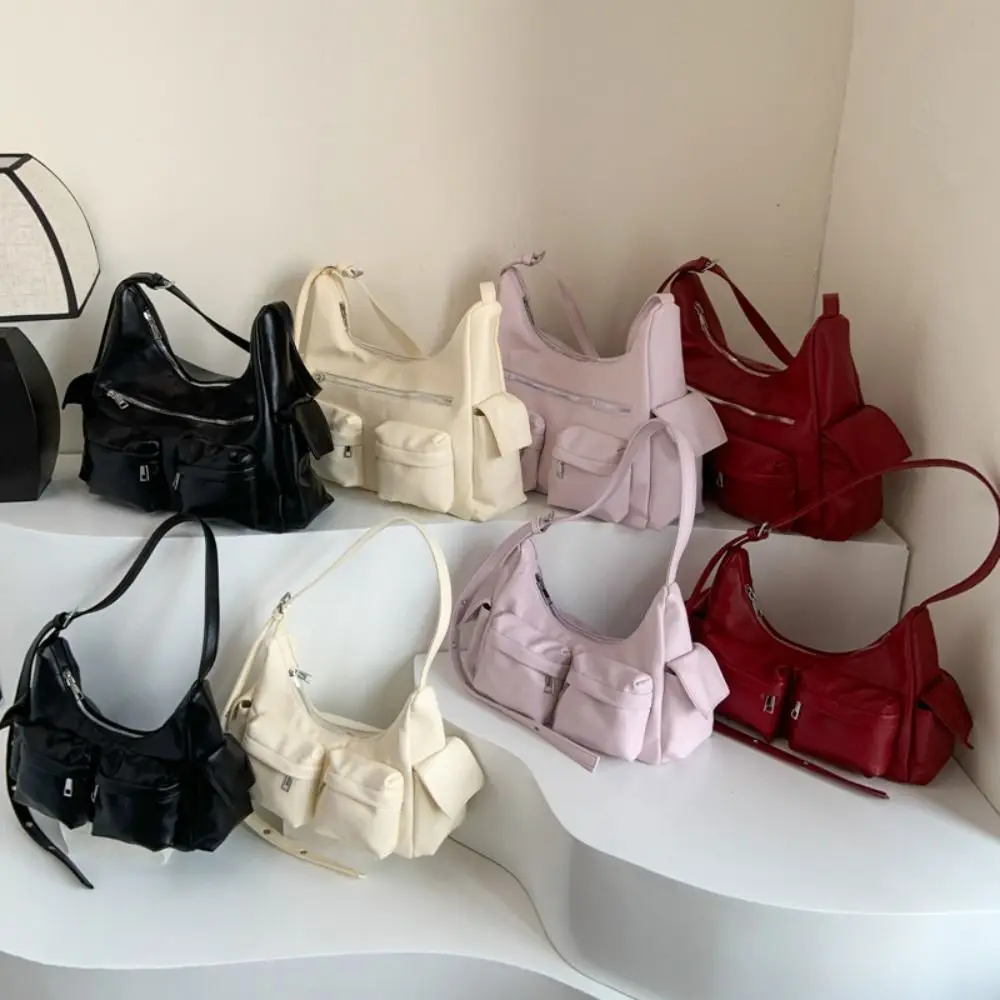 Portable Y2K Retro Shoulder Bag Spicy Girl Fashion Armpit Bag Handbag Korean Vintage Underarm Bag Shopping