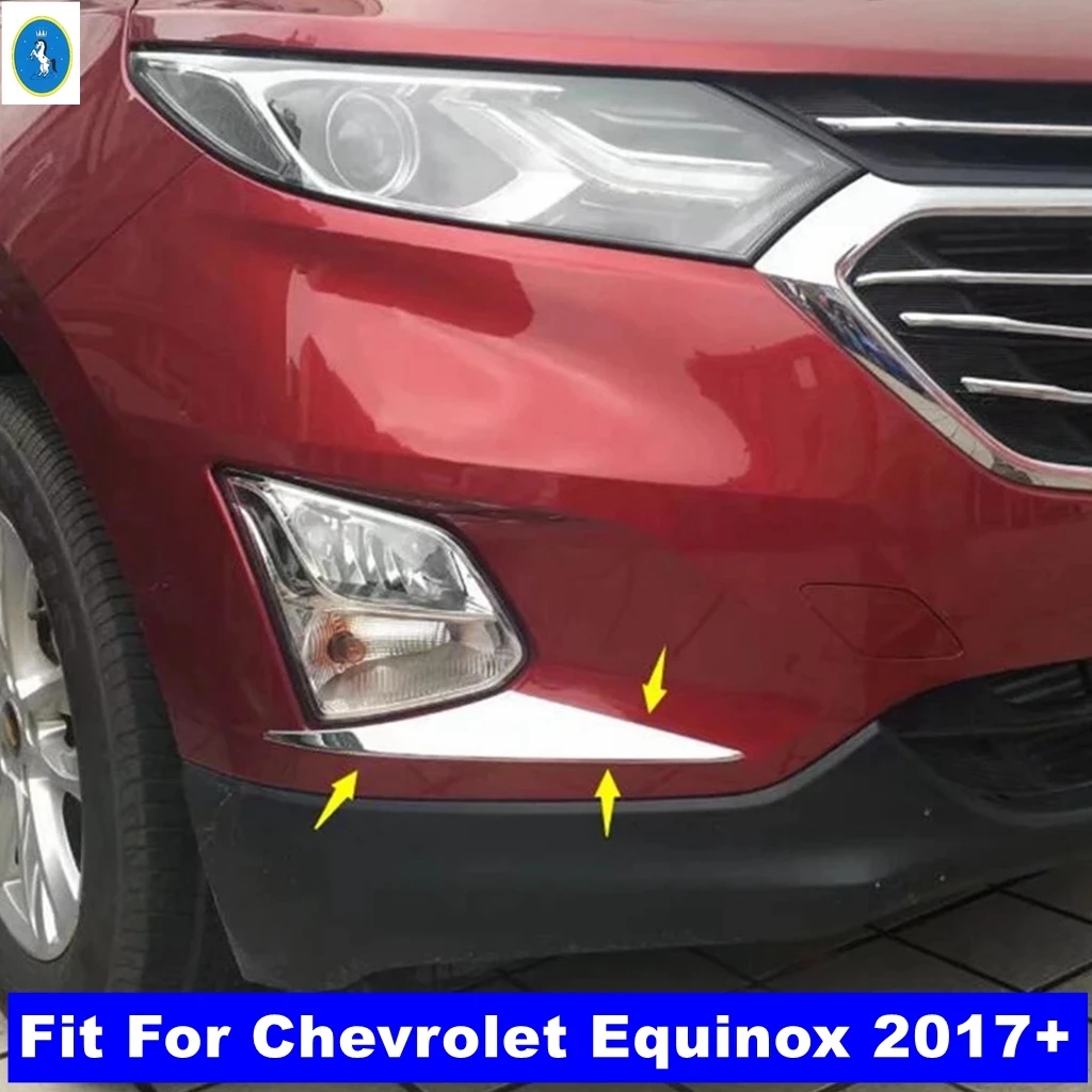 

Front Bumper Fog Lights Lamps Eyelid Eyebrow Decoration Cover Trim Exterior Accessories Fit For Chevrolet Equinox 2017 - 2020