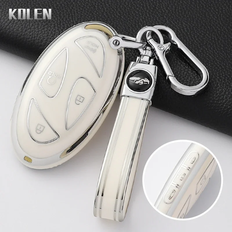 For Hyundai IONIQ 6 New Grand Prix GN7 Kona 5 7 Buttons Fashion TPU Car Remote Key Case Cover Protected Keychain Fob Accessories image 5