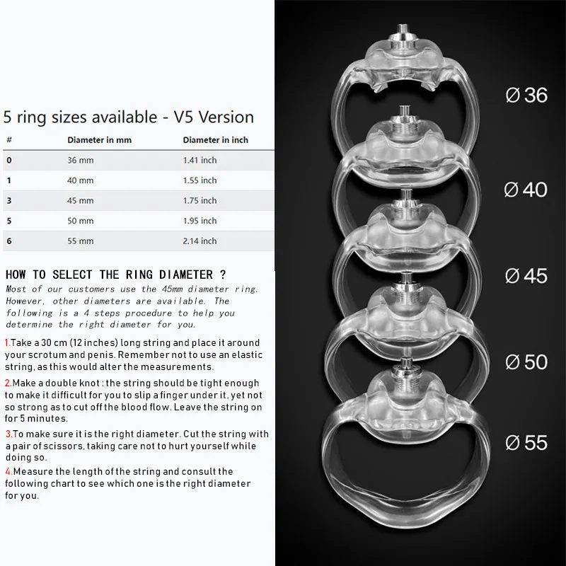 New HT-V5 Click&Lock Male Chastity Device,Penis Sleeve,Resin Cock Cage,Penis Rings,BDSM Bondage Sex Toys For Man Gay