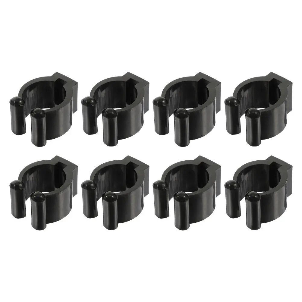 

8Pcs Wall Club Clip Pool Cue Stand Rod Holder Fishing Rod Clamp Billiard Cue Rack Wall Mount Pole Holder for Storage