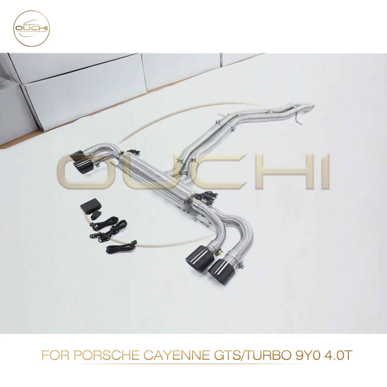 

OUCHI Exhaust System Stainless Steel Performance Catback for Porsche Cayenne GTS/Turbo 9Y0 4.0T Muffler With Valve