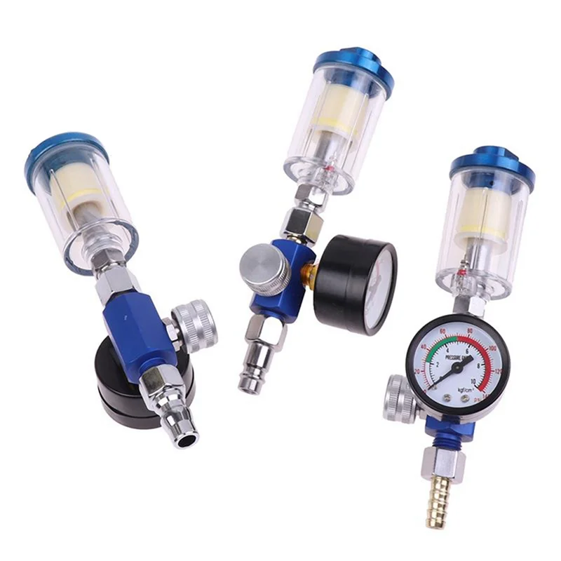 

LJL Pneumatic Spray Gun Air Regulator Gauge Water Trap Filter Tool Adapter Spray Gun Accessories