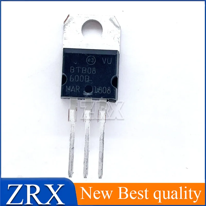 5Pcs/Lot  BTB08-600B three terminal bidirectional thyristor switch 8A / 600V TO-220
