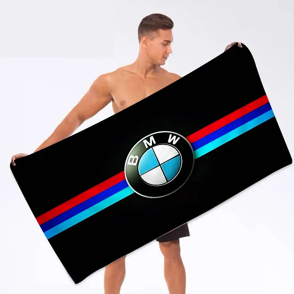 Car B-BMW Badetuch aus Mikrofaser, weich, wasserabsorbierend, atmungsaktiv, für Mädchen und Kinder, dekoratives Cartoon-Strandtuch – Detail 10