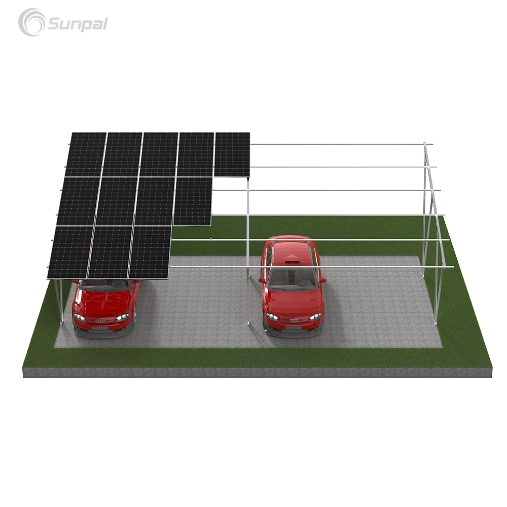 Solar Panel Mounting Carport Bracket Kit 5Kw 10Kw 100Kw 1Mw Solar Energy Bracket High Efficient Solar Carport