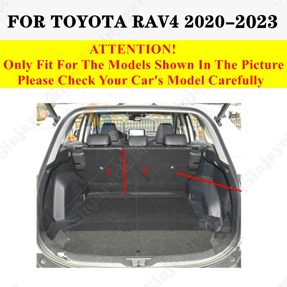 High Side Car trunk mat for Toyota RAV4 2023 2022 21 2020 Tail Boot Tray luggage Pad Cover Rear Cargo Liner Interior Accessories