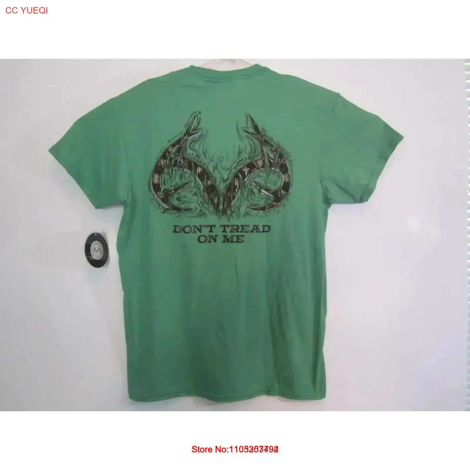 Real Tree Mens Horns Medium T Shirt Green Dont tread on me nwt vintage Washed graphic Slightly designer clothes homme fashion