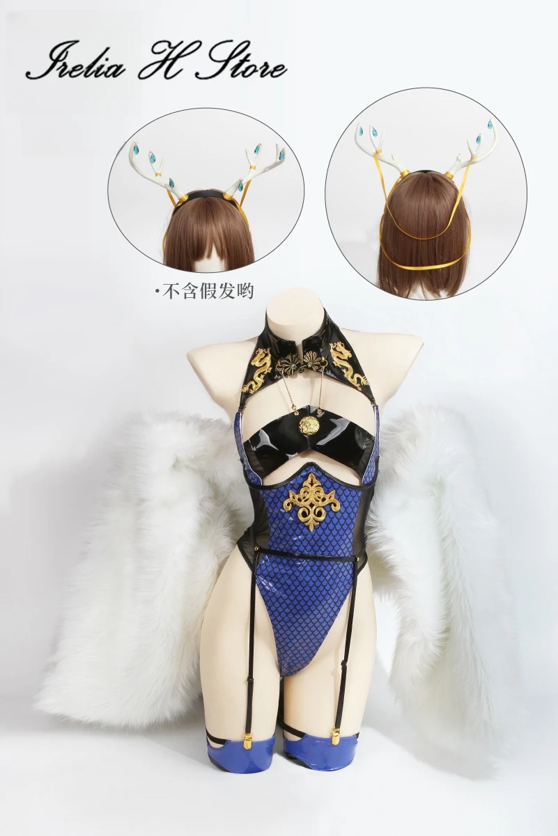 Irelia H Store Qinglong Cosplay Costume Private Photo Shoot sexy lingeris Jumpsuit