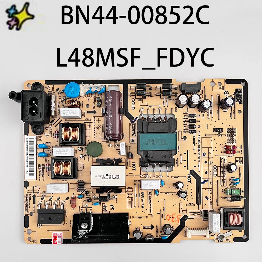 

BN44-00852A = BN44-00852C L48MSF_FDYC Power Supply Board is for UN48J6200 UN43J5200A UE48J5070 UE40J5270S UA48J5200A HG43NE478SF