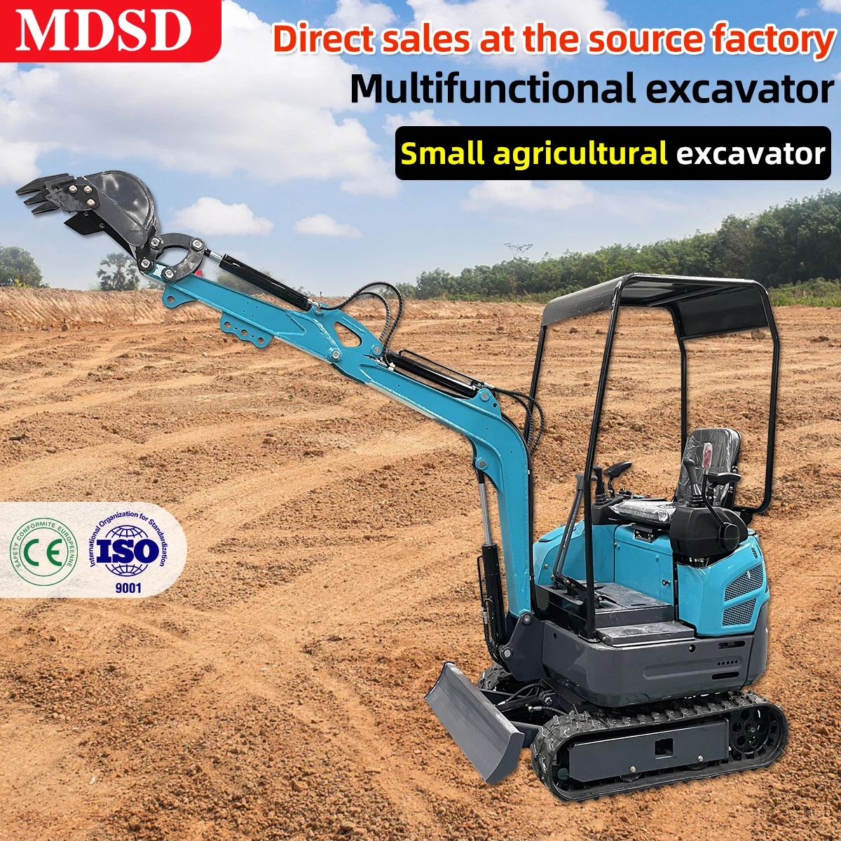 حفارة صغيرة رائجة البيع للمناظر الطبيعية والزراعة Ce Epa Euro 5 مخصصة 1.8 طن حفارة صغيرة هيدروليكية سعر خاص