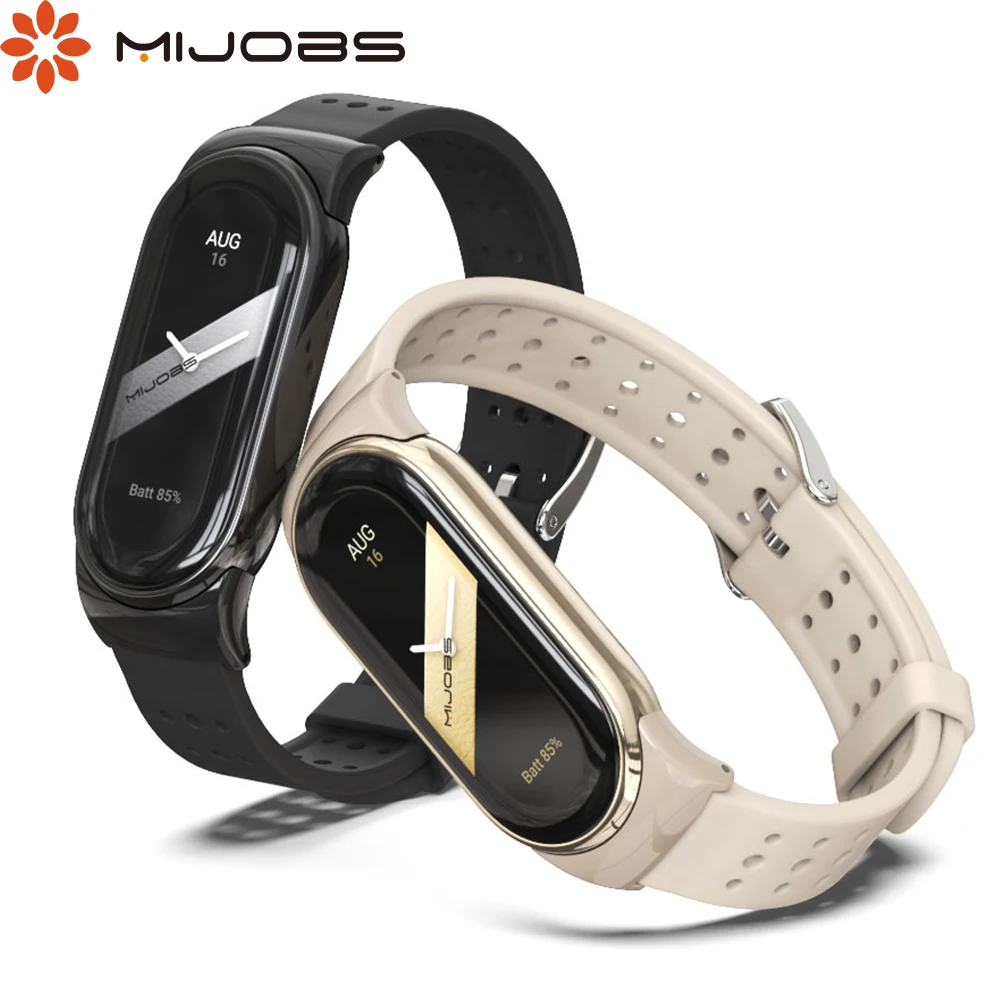 Armband für Mi Band 8 Armband für Xiaomi Smart Band 8 Silikon Sport Atmungsaktives Uhrenarmband Miband 8 Armband Smartwatch