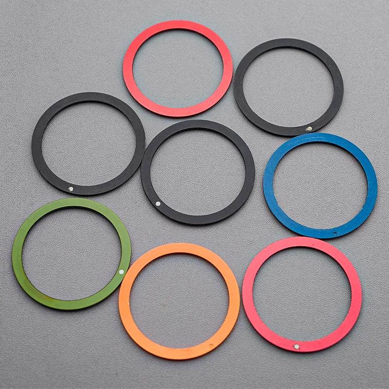 Mod 38mm x 31.5mm Multicolor Aluminum Resin Bezel Insert Compatible Bezel Parts for SKX007 SKX009 SRPD NH35 NH36 Movement Cases