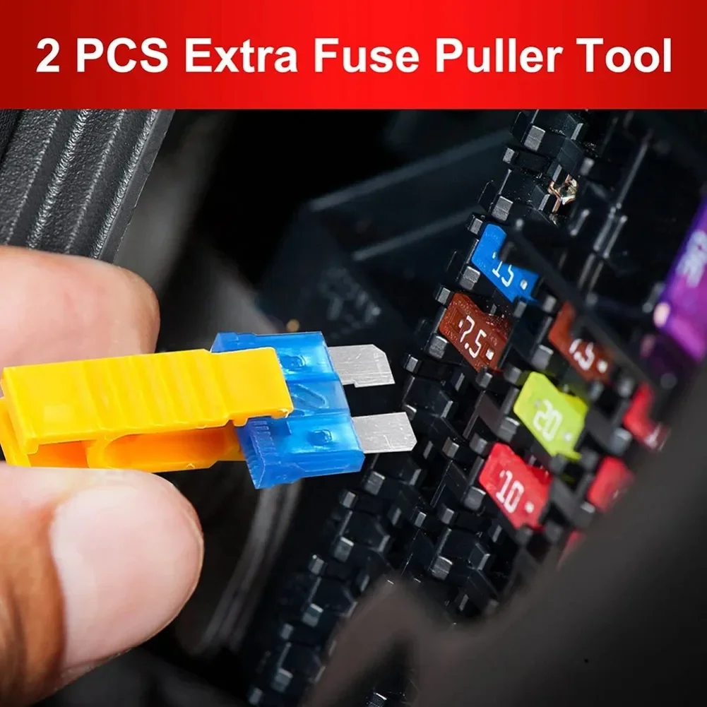 10/60/180/306PCS Fuse Amplifier with Box Clip Combination Car Blade Fuse Set with Inspection Circuit Electric Pen Fuse Box