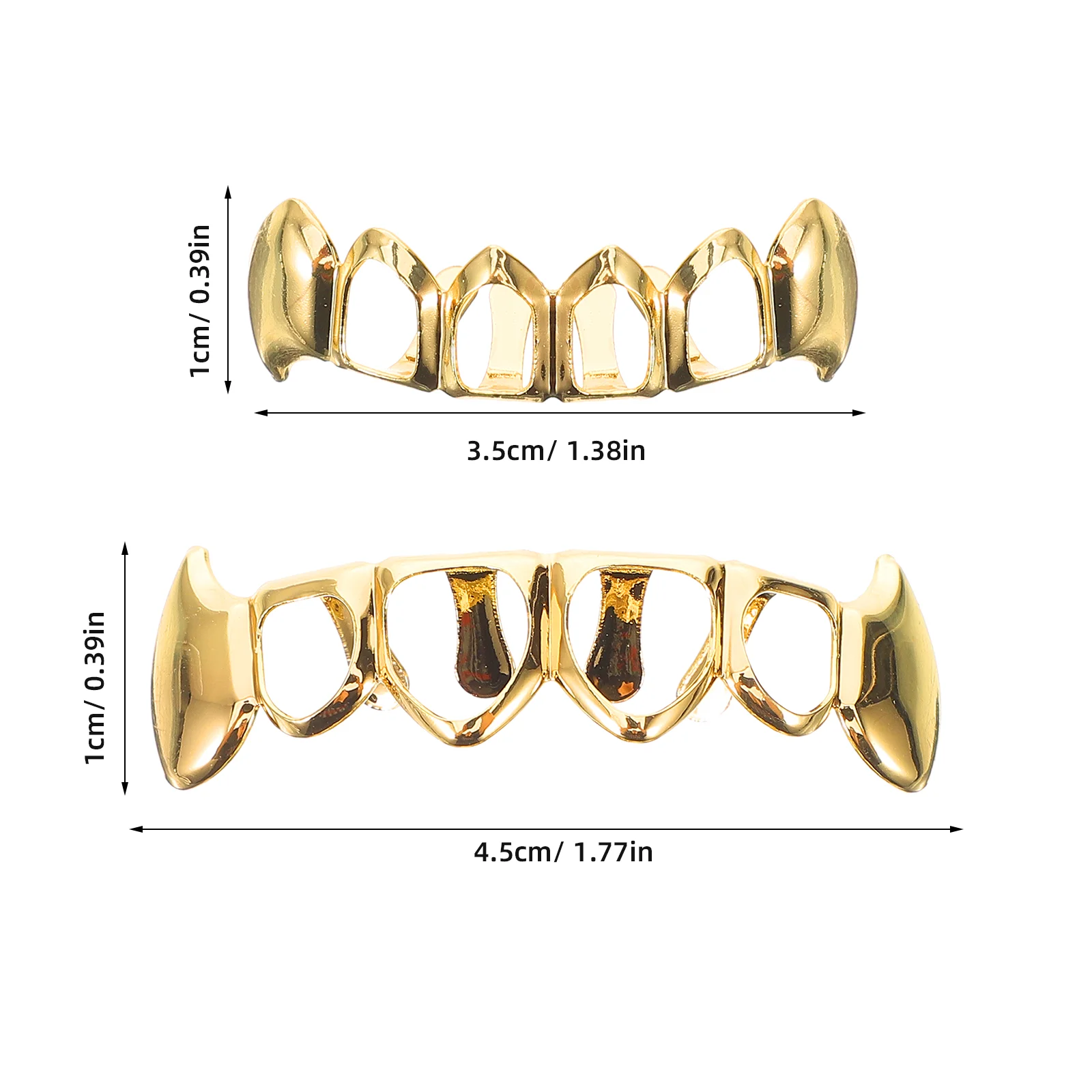 Gold Braces Tooth Removable Jewelry Grind Brackets False Teeth Decor Grill Kit Mouth