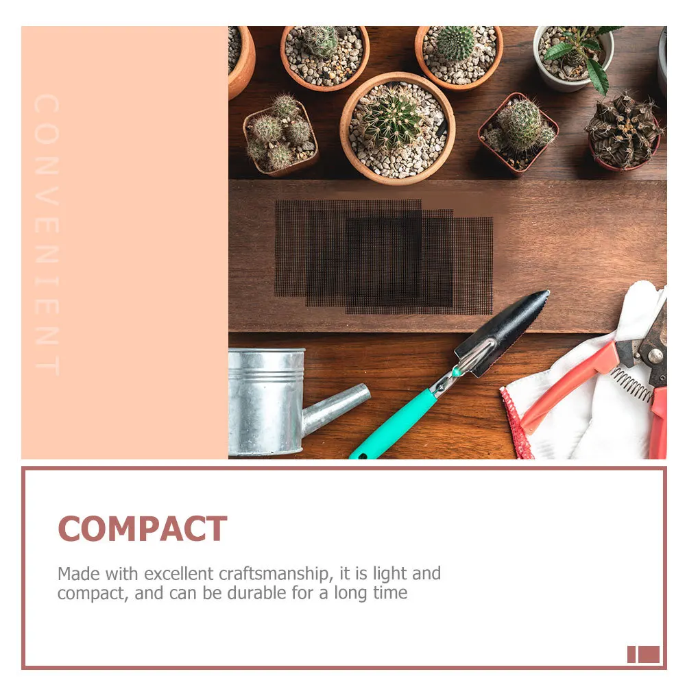 

10Pcs Flower Pot Hole Mesh Pads High Quality PP Material for Excellent Drainage Garden Plant Pot Bottom Net Bonsai Drainage Pad