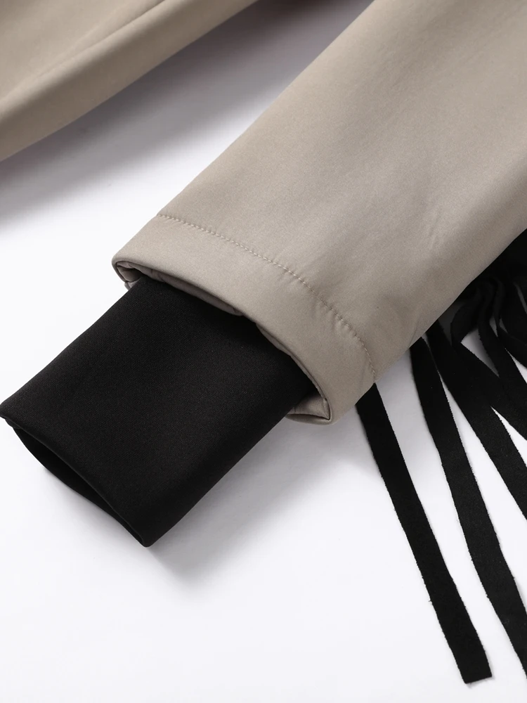 Damen 2025, trendige Ski-Overalls mit Kapuze und Quasten, wasserdicht, warm, Wintersport-Oberbekleidung, modische, elegante Damen-Schneeausrüstung – Detail 12