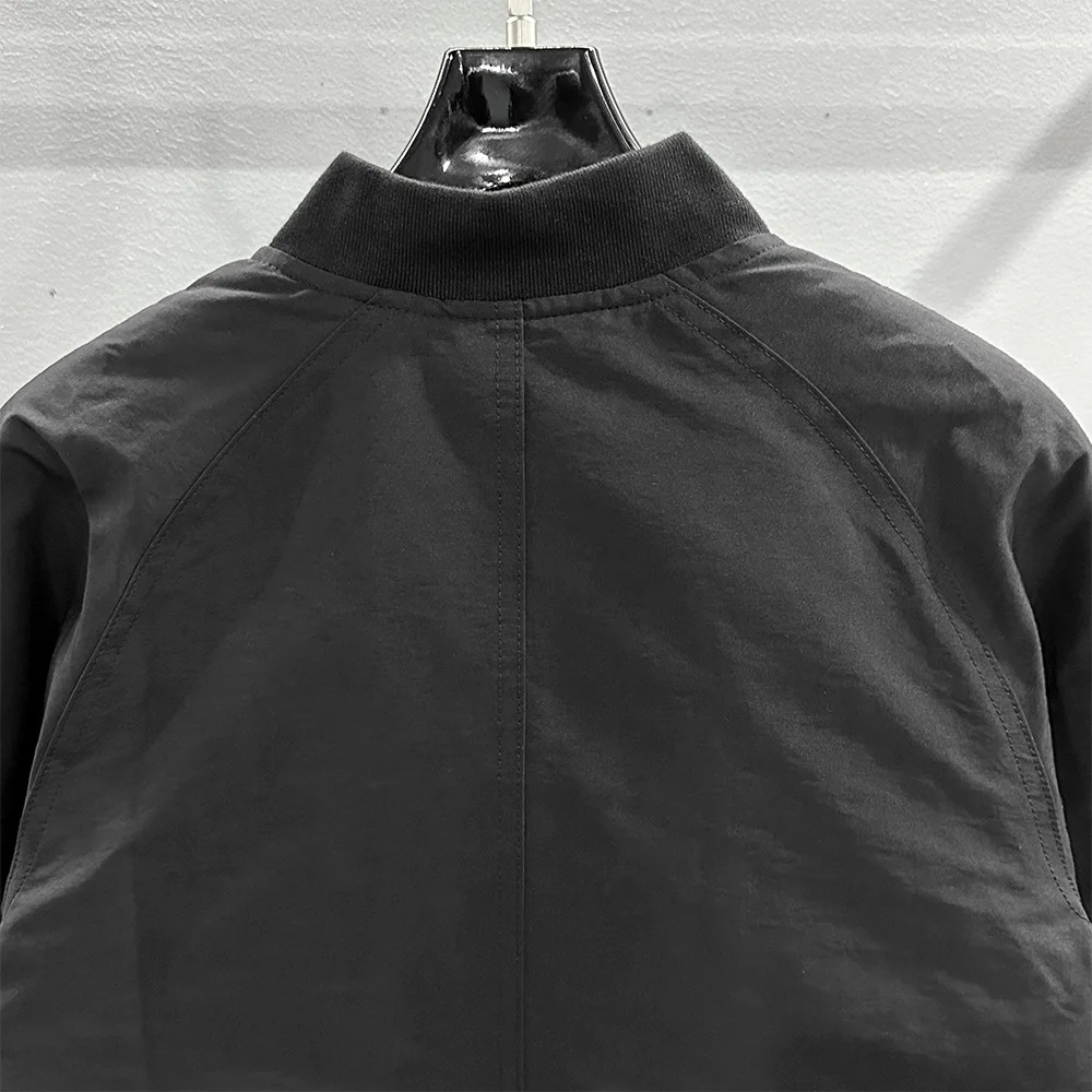 High Street Dark Ro Women's Autumn and Winter Dark Motorcycle Zipper Pocket Retro Slim Fit Short Jacket Cotton Jacket