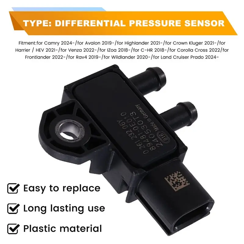 

Датчик дифференциального давления Frontlander для Toyota Camry, Avalon, Venza, Rav4, Highlander, LC Prado 89481-0E010 894810E010-A67F