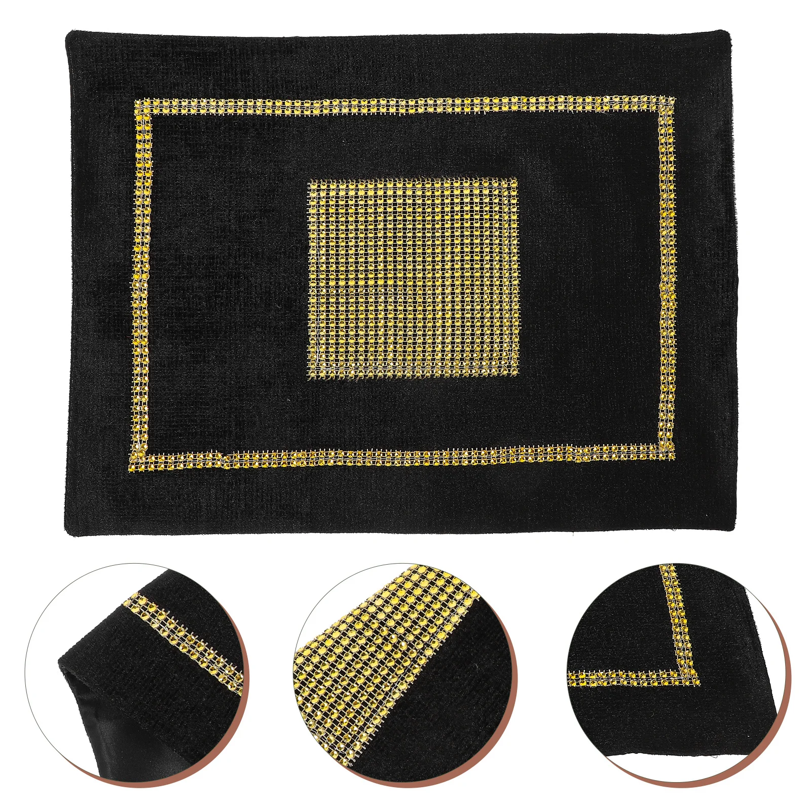 2 قطعة تحديد الموقع حجر الراين الشمال نمط الجدول حصيرة لينة مريحة اللمس غرفة الطعام ديكور للطاولات لوازم المنزل العزل الحراري #3